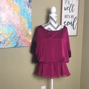 J.R. Nites by Carol Lin Plus size 18 Kimono Blouse